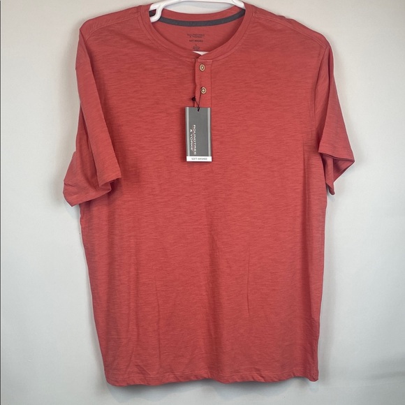 Roundtree & Yorke Other - Roundtree & Yorke Red Henley Shirt cotton soft washed size L